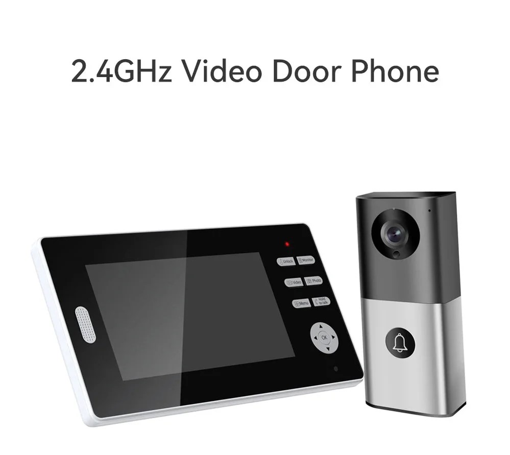 Basec BAS93DP Wireless Video Door Phone For Homes and Offices