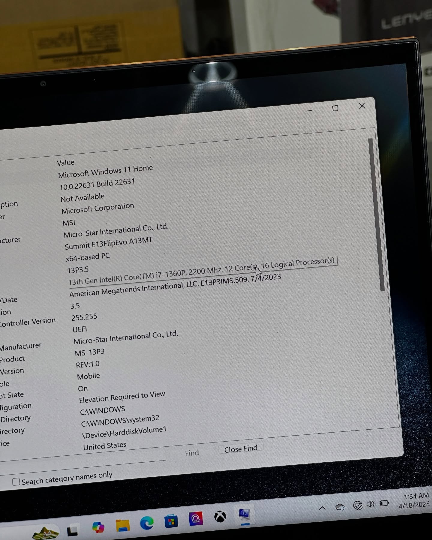 MSI Summit E13FlipEvo