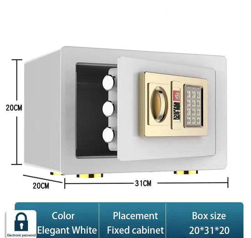 BAS20CM-2 Basec Luxury Mini Fireproof Safe Box With Password and Manual Key Unlock