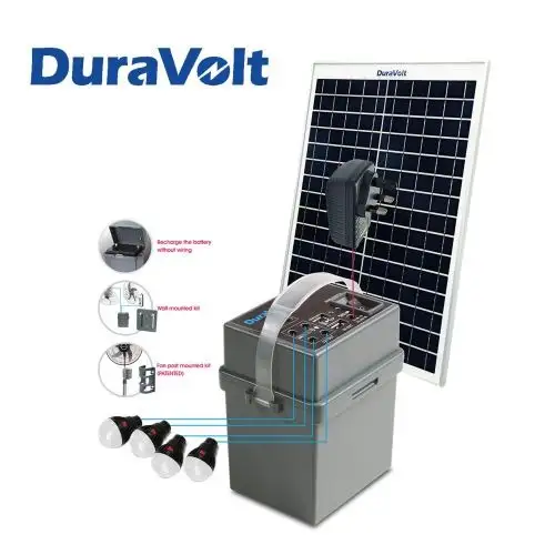 DuraVolt Solar Rechargeable Pack Srp-1245 4in1