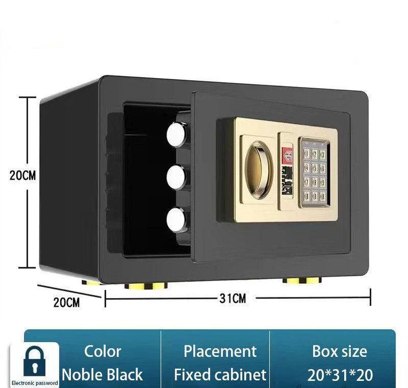 BAS20CM-2 Basec Luxury Mini Fireproof Safe Box With Password and Manual Key Unlock