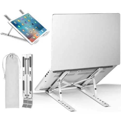 Folding Storage Bracket Adjustable Laptop And Tablet Stand