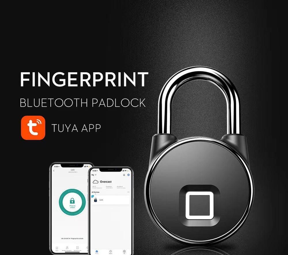 Smart Padlock with Fingerprint and Tuya App. IP56 Waterproof BAS112PL Lock