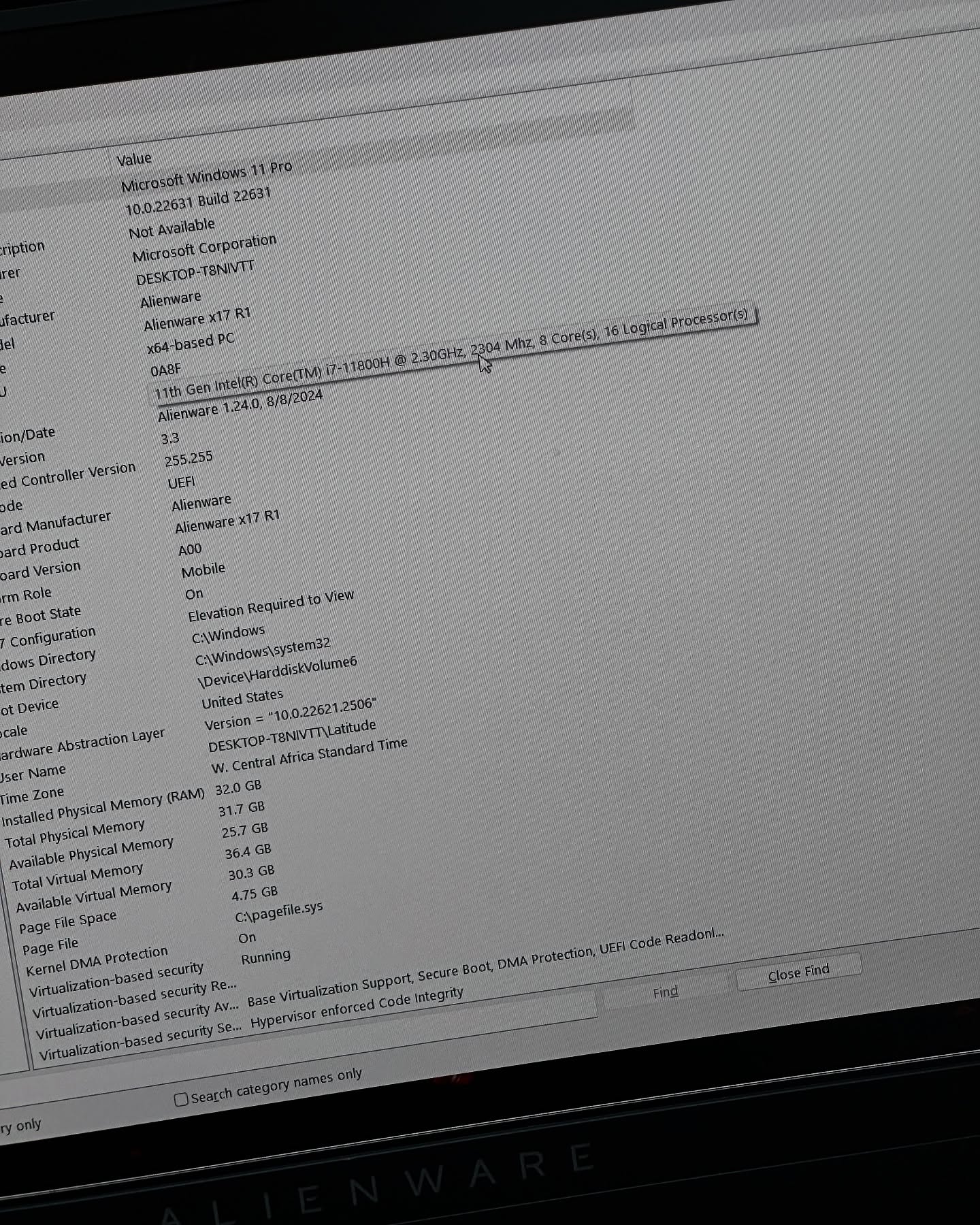 Alienware X17 R1 Gaming Laptop