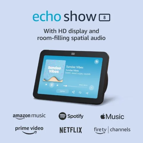 Amazon Echo Show 8 - 3rd Gen - With Spatial Audio - Smart Home Hub