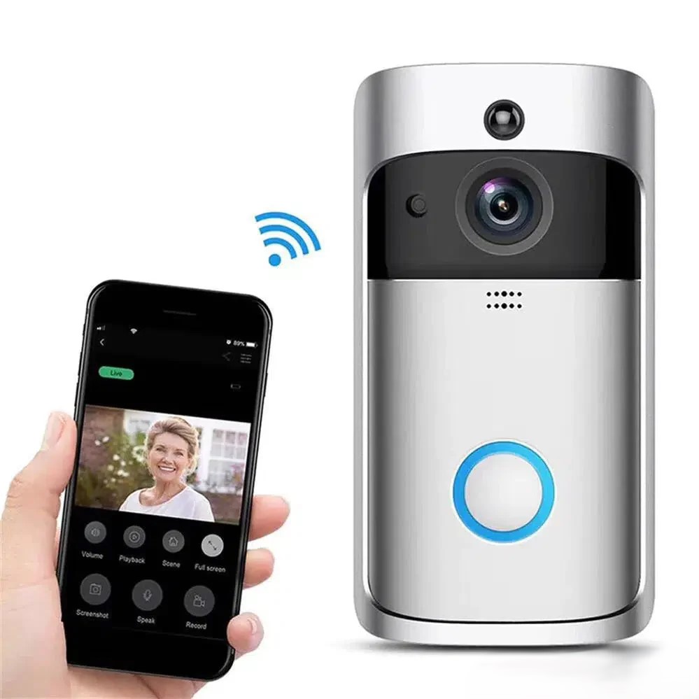 Basec Wireless Video Doorbell With Mobile App