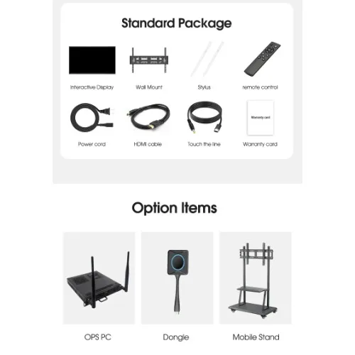 82-inch Interactive Whiteboard Multitouch Smart Board