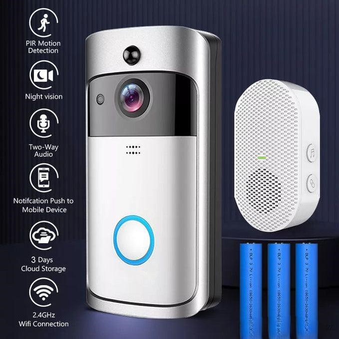 Basec Wireless Video Doorbell With Mobile App