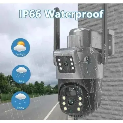 Solar Cctv Dual Lens 4g Sim Ptz V380 Pro 5mp Camera